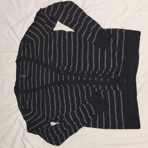 Gap Striped Button Up Cardigan - M